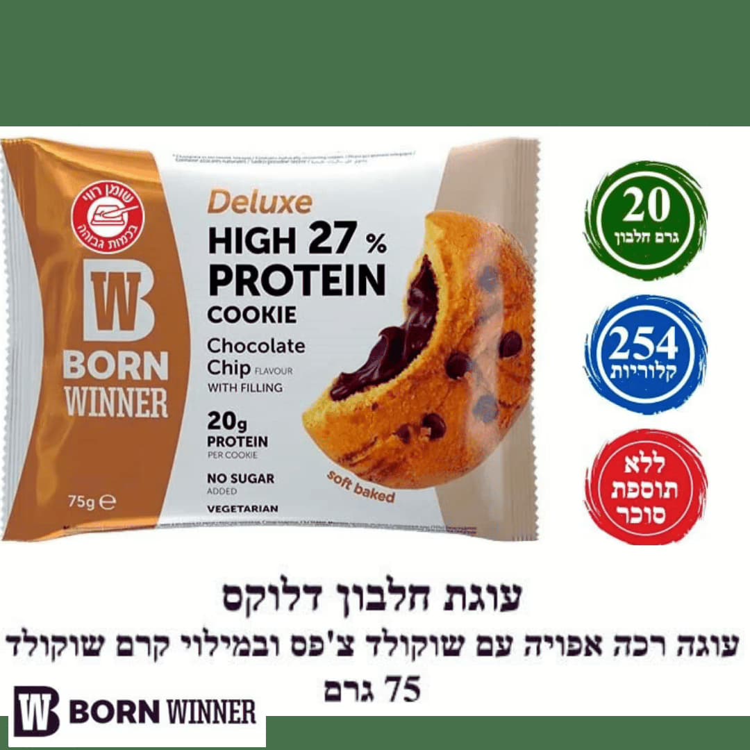 עוגת חלבון עם מילוי שוקולד