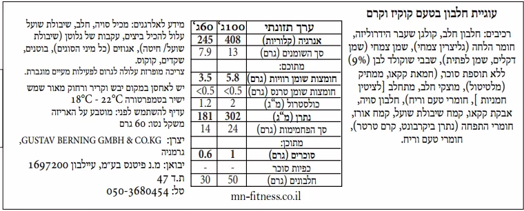 עוגיות חלבון בטעם קוקיז וקרם