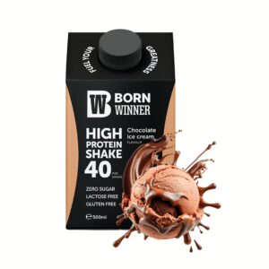 שייק חלבון גלידת השוקולד של Born Winner נבנה במיוחד עבור ספורטאים ומתאמנים שמצפים ליותר – יותר כוח, יותר התאוששות, ויותר טעם.